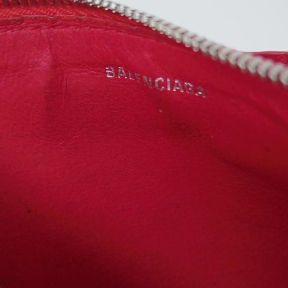 Balenciaga Coin Card Case Snake Embossed Red - Picture 7 of 7